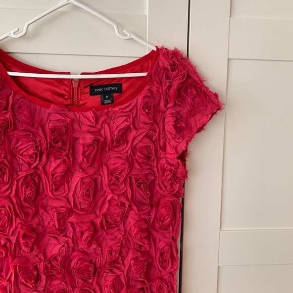 Pink Tartan Rosebud Cocktail Dress - Picture 2 of 6